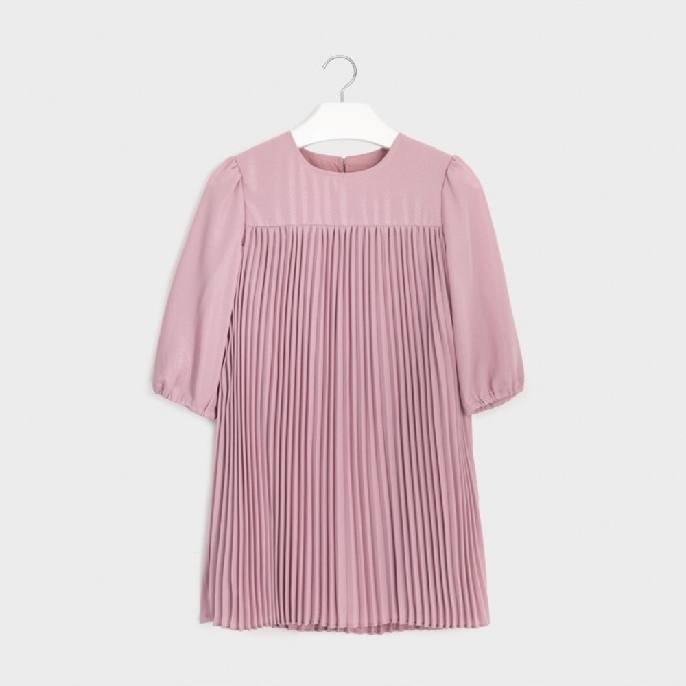 Size 12 Girls Mayoral Lavender Pleated Kids Dress - Picture 2 of 2
